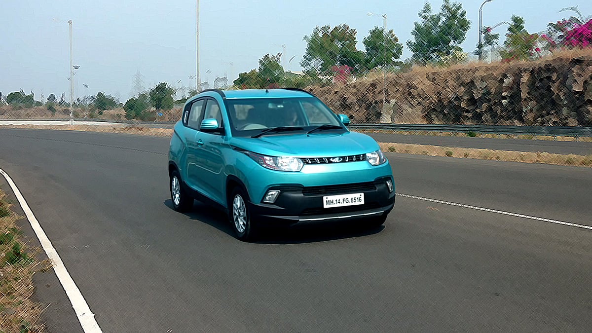 The Mahindra KUV100. (Photo: <b>The Quint</b>)