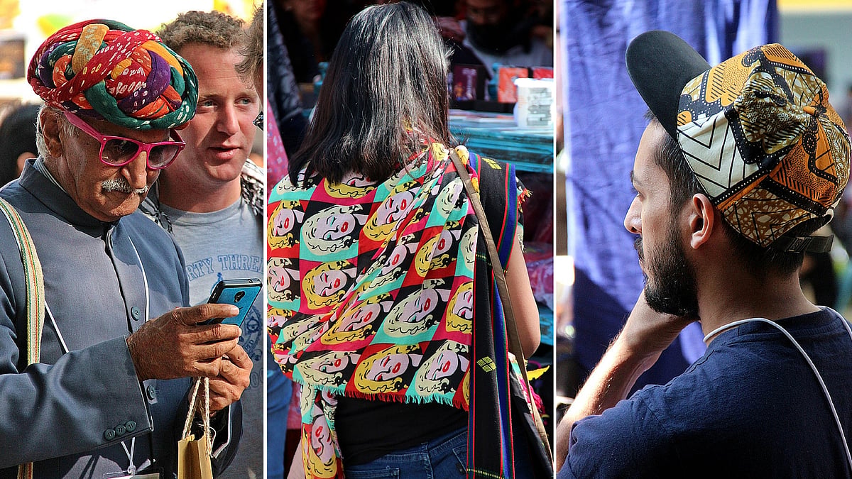 Here are the finest style looks from Day 5 of the Jaipur Lit Fest. (Photo Courtesy: Abhimanyu Singh Rathore)