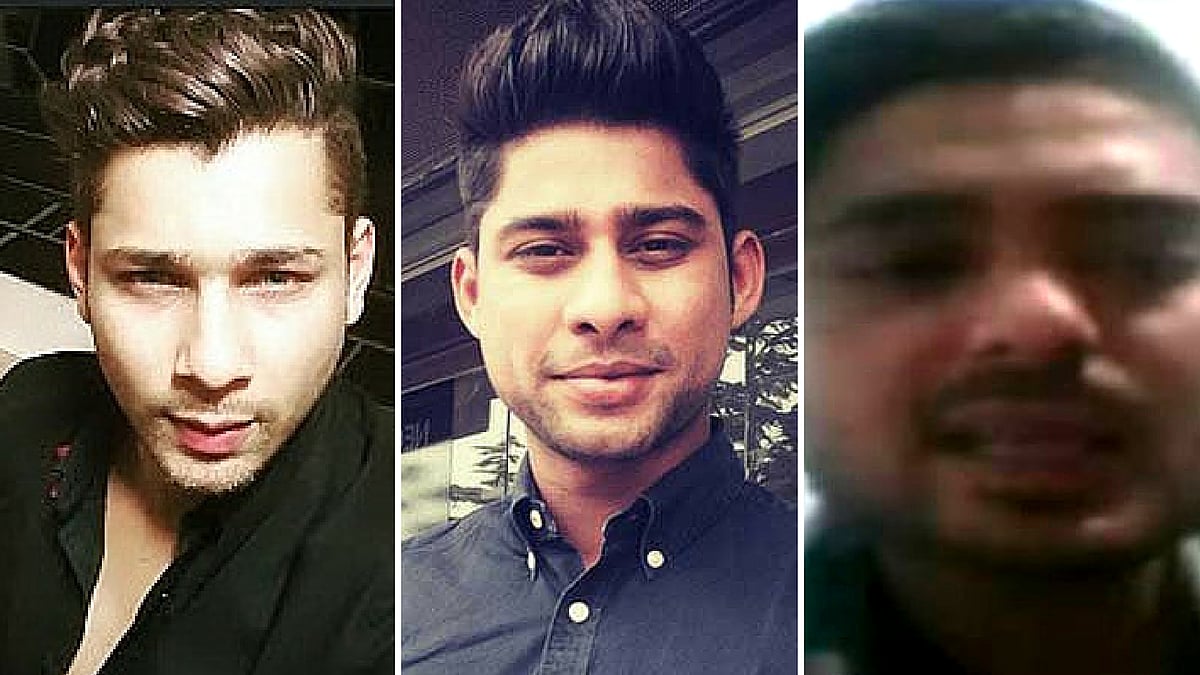 Shahnawaz Khan (L), Sambia Sohrab (C) and Johnnie(R), the three main accused in the Kolkata hit-and-run case. (Photo altered by <b>The Quint</b>)