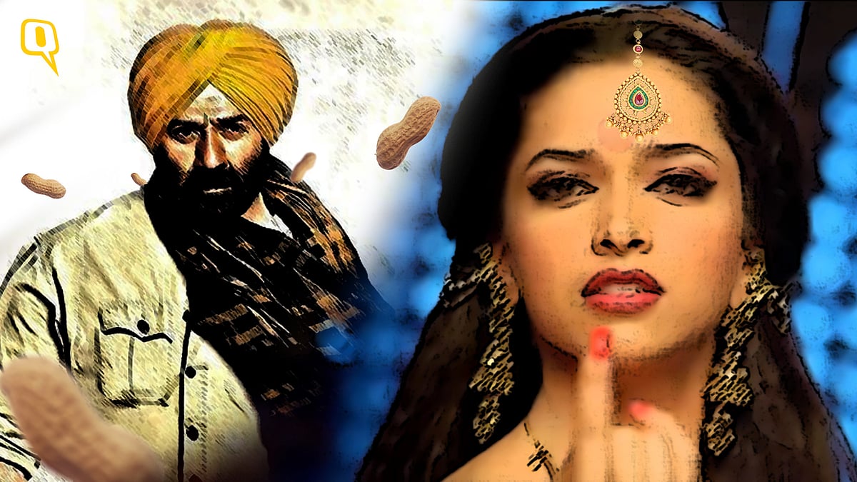 Here’s what would happen if classic dialogues of Sunny Deol and Deepika Padukone were to be given a Lohri twist. (Design: Aaqib Raza Khan/<b>The Quint)</b>