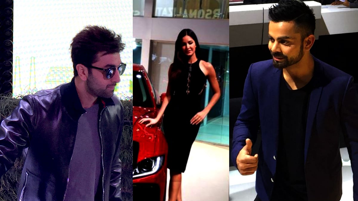 Day 1 of the 2016 Delhi Auto Expo was a star studded affair. (Photo: <b>The Quint</b>)