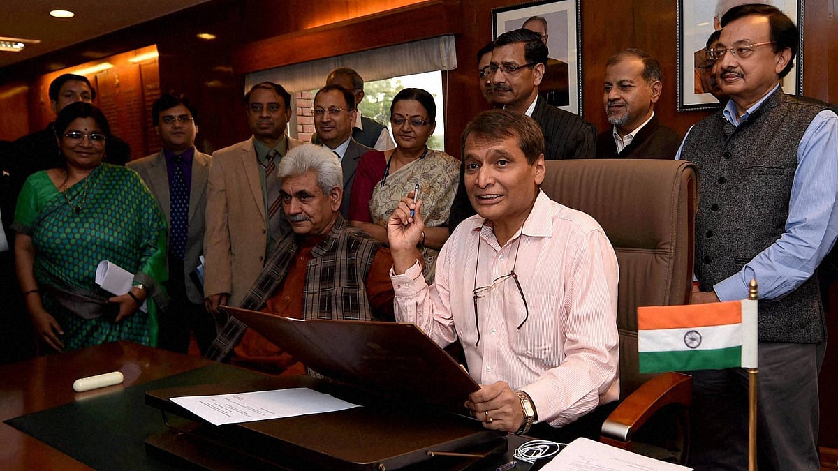 Union railway minister Suresh Prabhu presented the 2016 Rail Budget in Parliament on Thursday. (Photo: PTI)