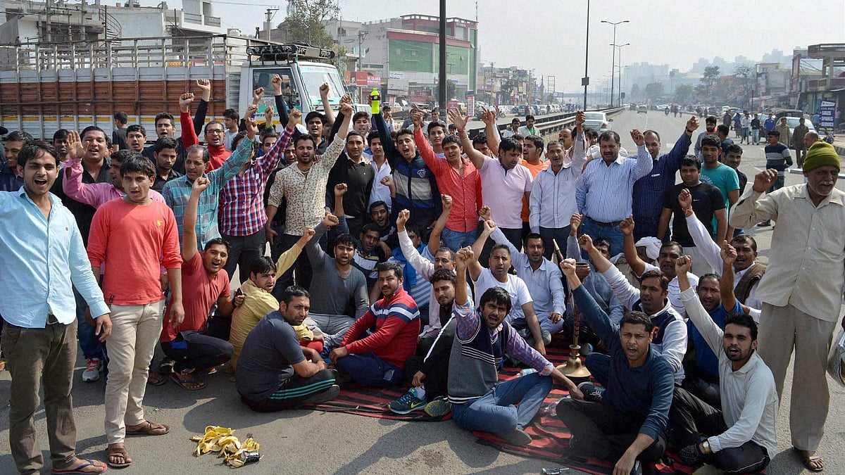 A file photo of the Jat agitation last year. (Photo: PTI)