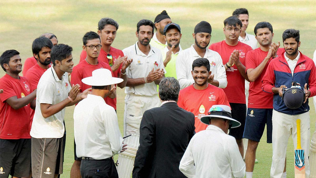 File picture of the Mumbai Ranji Trophy team. (Photo: PTI)