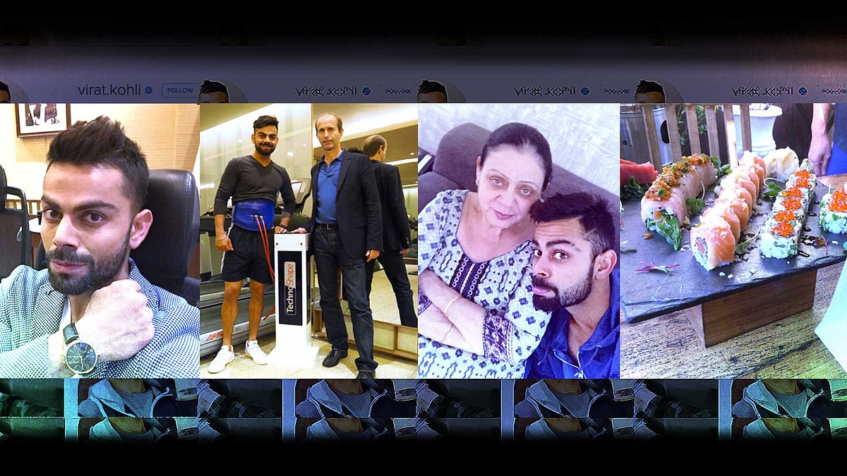 Pictures posted by Virat Kohli in his social media accounts