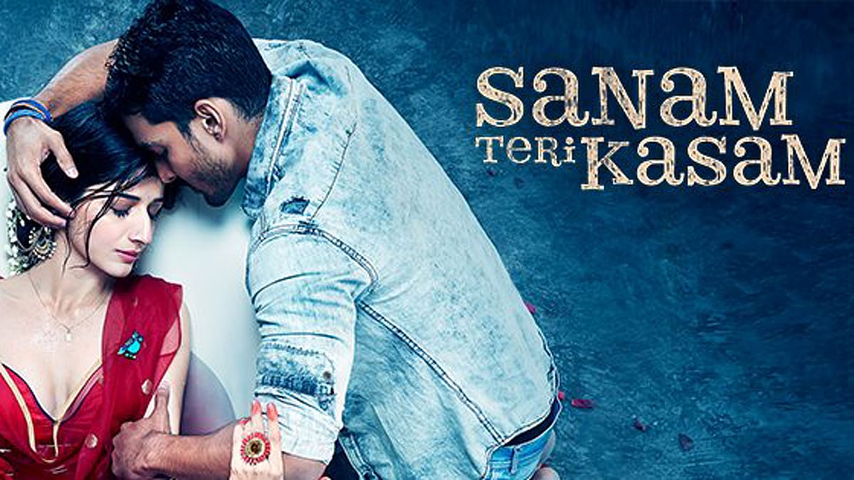 Official <i>Sanam Teri Kasam </i>movie poster.<i> </i>(Photo: <i>Sanam Teri Kasam</i><i> </i><a href="https://www.facebook.com/SanamTeriKasamFilm/photos/a.549503271870725.1073741827.529981020489617/549503251870727/?type=3&theater">Facebook page</a>)