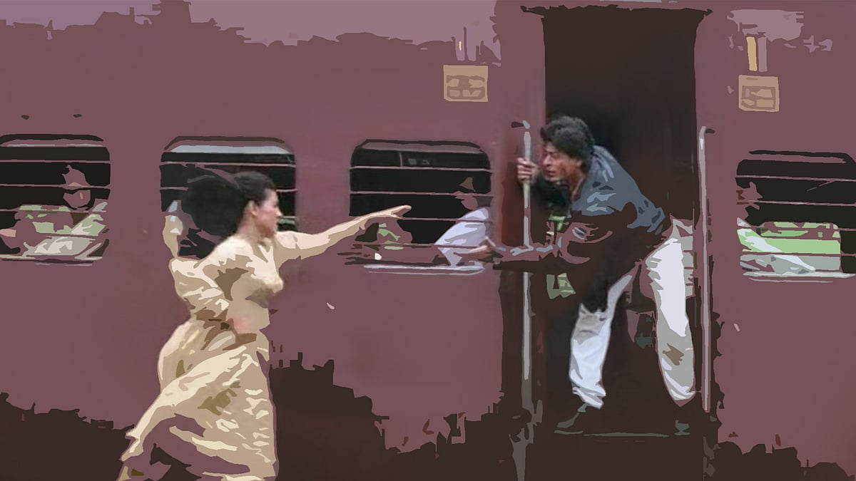 DDLJ one of the iconic train scenes of Bollywood. (Photo Credit: Youtube screengrab) 