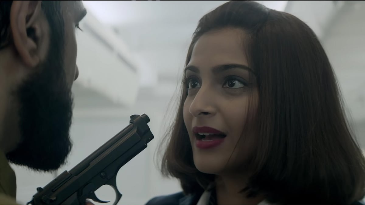 Sonam Kapoor in a still from the teaser of <i>Neerja</i>. (Photo Courtesy: YouTube screengrab)