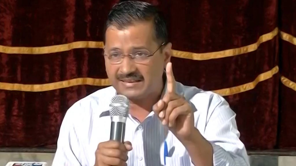 Delhi Chief Minister Arvind Kejriwal. (Photo: ANI screengrab)