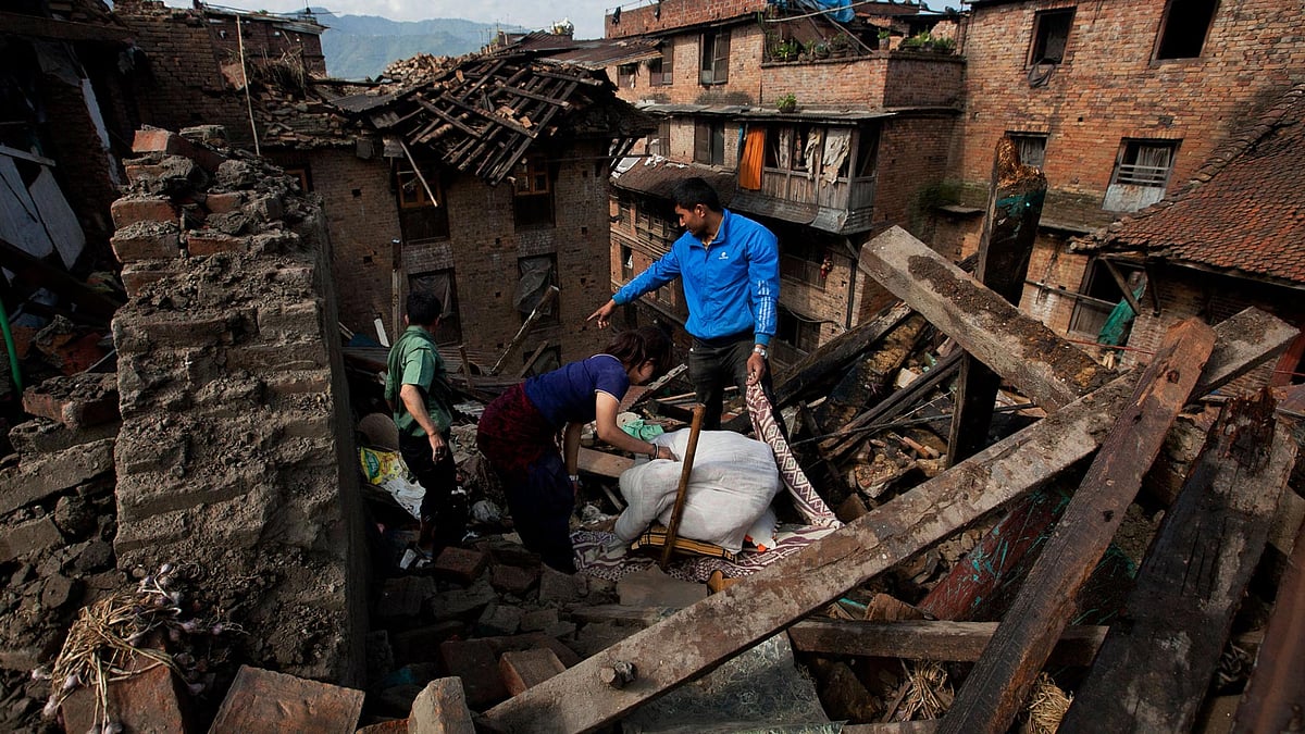 Many houses were destroyed post the Nepal earthquake in 2015. (Photo: AP)