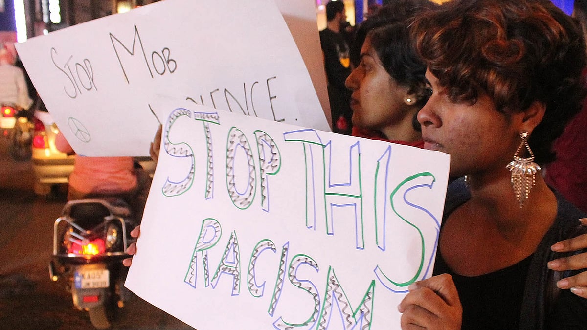 Representational image of a protest held against racist attacks on Africans. (Photo: IANS)