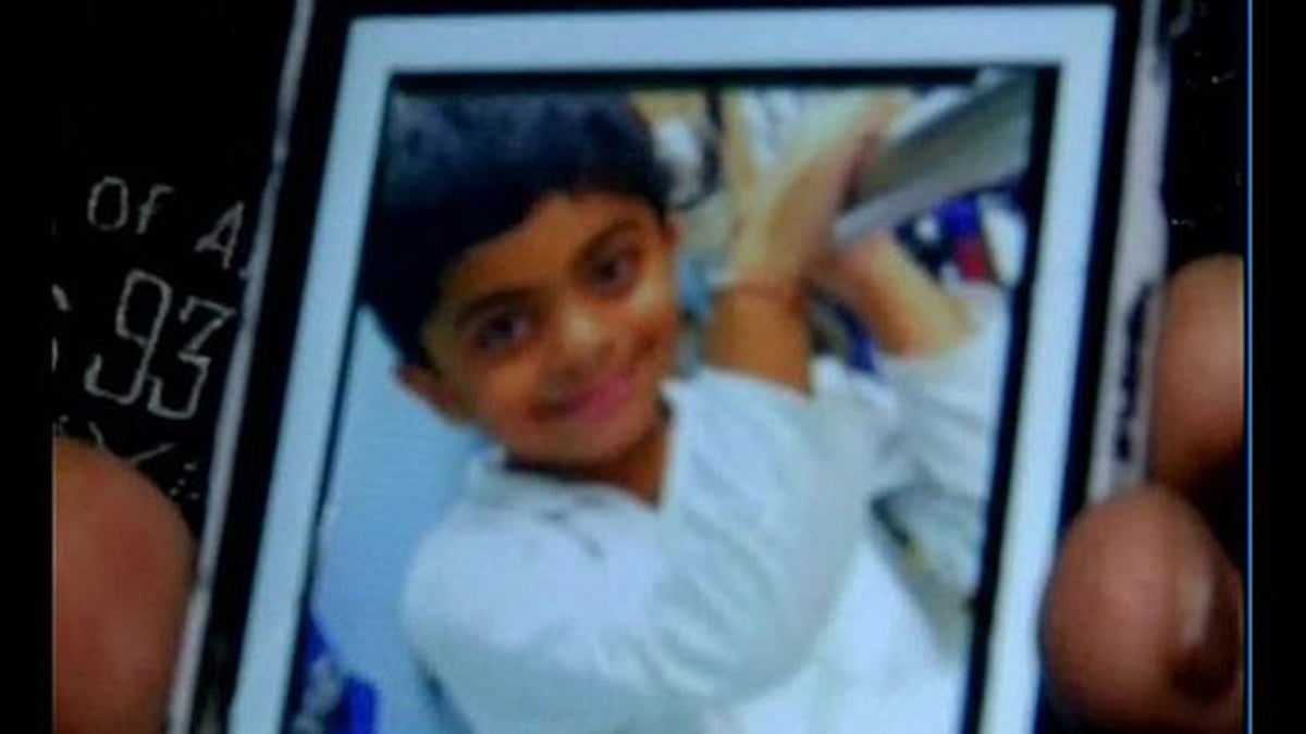 A photo of Divyansh Kakrora who was found dead in the water tank of Ryan International School in Vasant Kunj, Delhi, on Saturday. (Photo Courtesy: ANI screengrab)