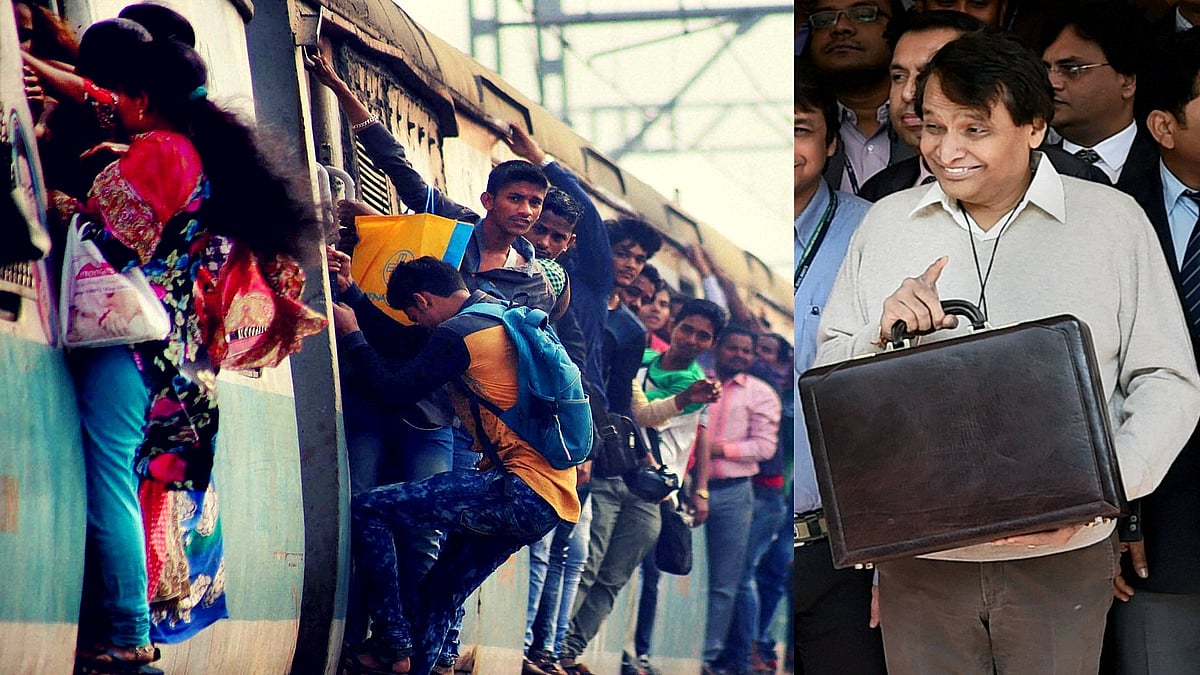 Is the railway budget people-friendly? (Photo: PTI/Altered by <b>The Quint</b>)