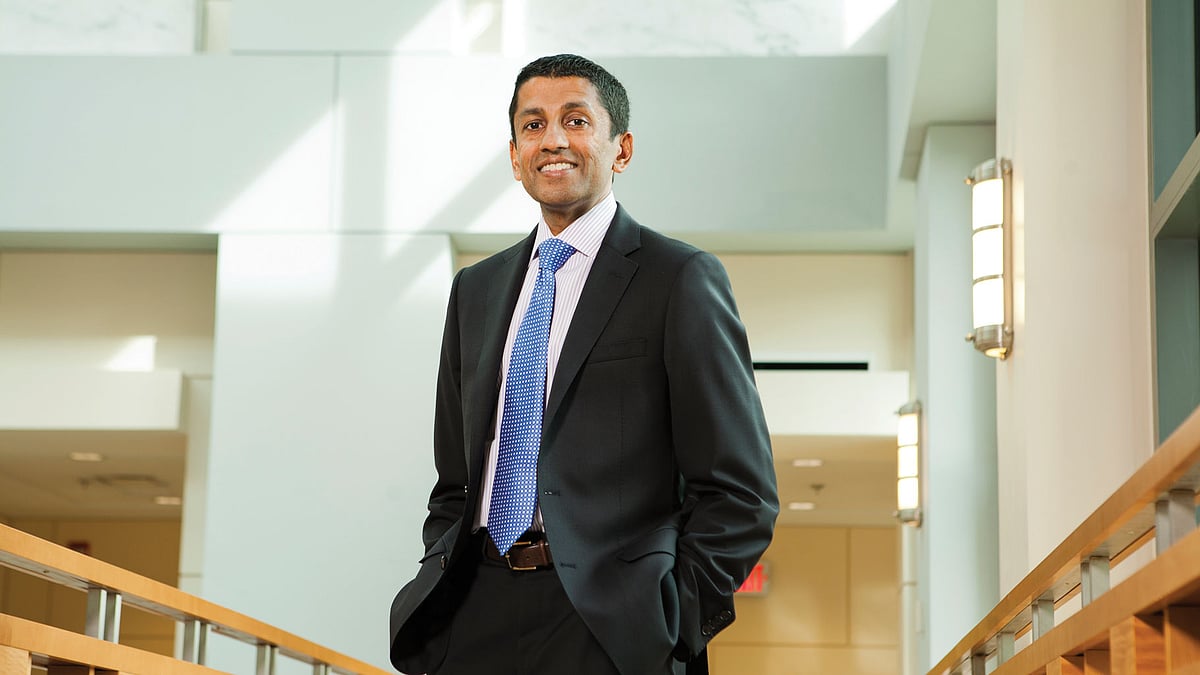 Srinivasan was born in Chandigarh, India and grew up in Lawrence, Kansas, where his father was a professor at the University of Kansas. If appointed, he would be the first Indian-American to serve on the Supreme Court. (Photo Courtesy: <a href="https://law.stanford.edu/stanford-lawyer/articles/sri-srinivasan/">Stanford Law/Katherine Lambert</a>)