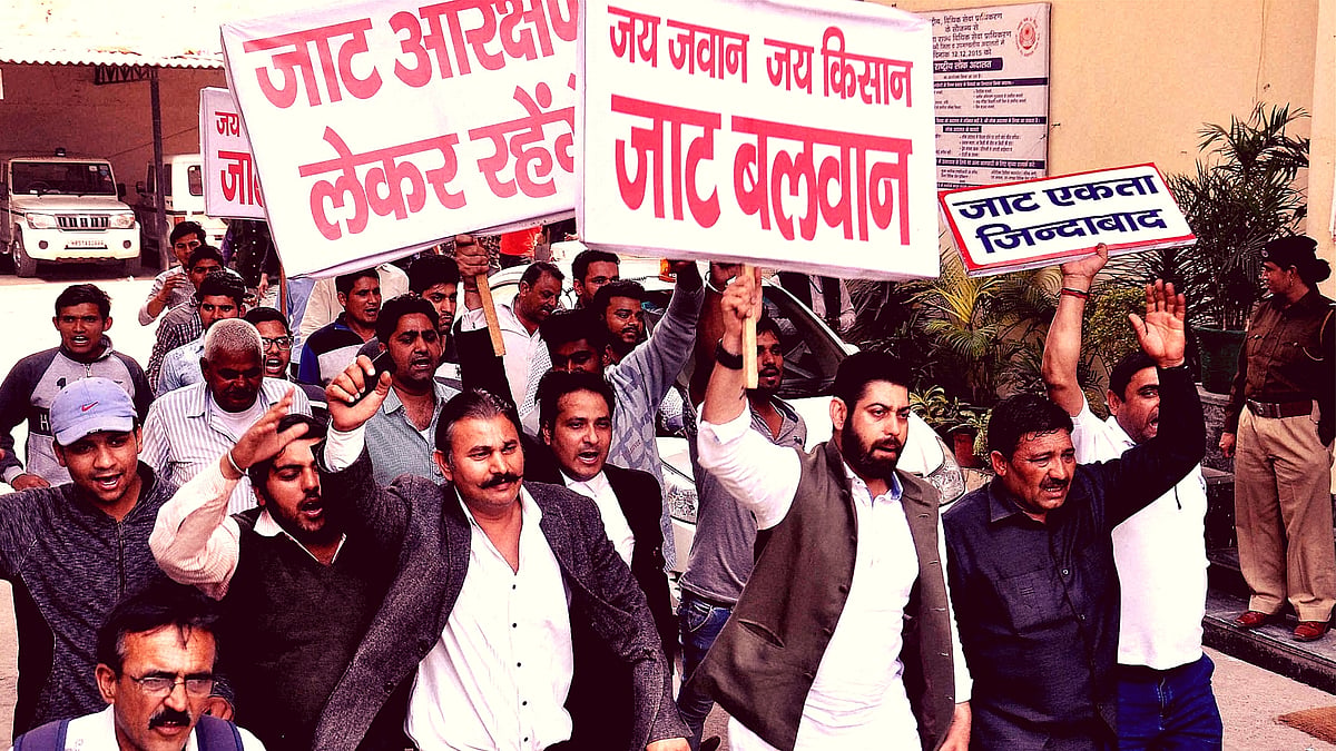 These protesters claim ‘<i>Jat Balwan</i>’, but are adamant on Other Backward Classes (OBC) category status to secure Central government jobs. (Photo: PTI)