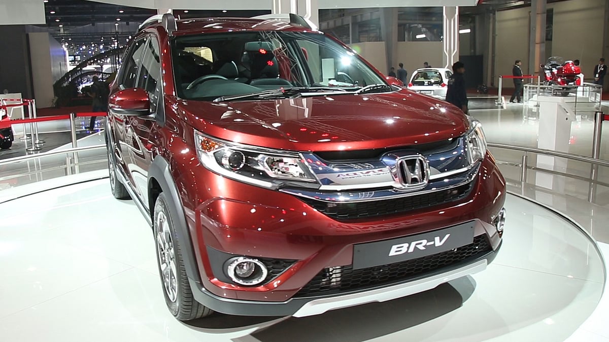 Honda BR-V at Auto Expo 2016. (Photo: <b>The Quint</b>)