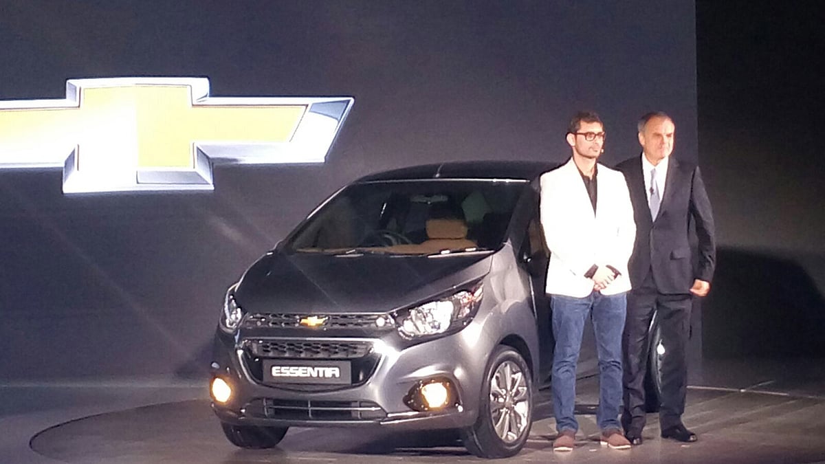 Chevrolet promises two new cars Essentia and Beat Active. (Photo: S Aadeetya)