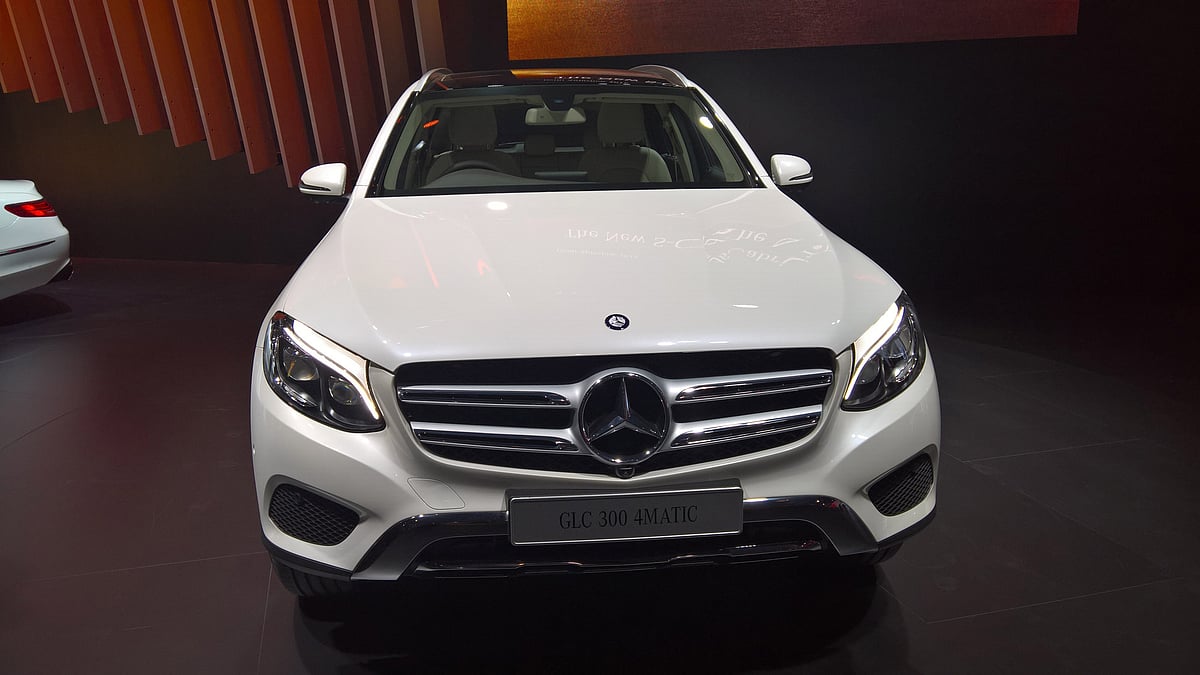 Mercedes S-Class Cabriolet at Delhi Auto Expo. (Photo: S Aadeetya/<b>The Quint</b>)