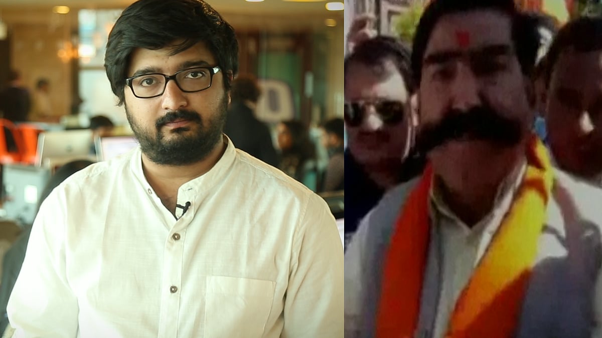 Gyandev Ahuja, BJP MLA from Alwar had some pretty ridiculous things to say about JNU. (Photo: <b>The Quint</b>)