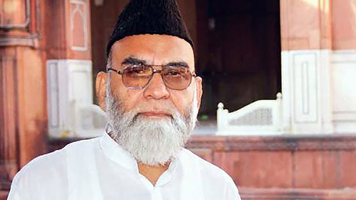 Shahi Imam of Jama Masjid Syed Ahmed Bukhari. (Photo: PTI)
