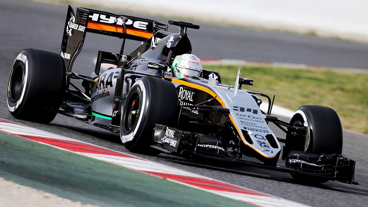 Force India’s new car. (Photo: Facebook/<a href="https://www.facebook.com/forceindiaf1">Force India</a>)
