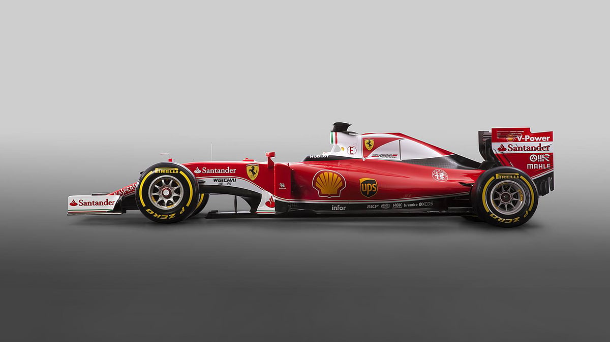Ferrari (Photo Courtesy: Facebook/<a href="https://www.facebook.com/ScuderiaFerrari/">Scuderia Ferrari</a>/Altered by <b>The Quint</b>)