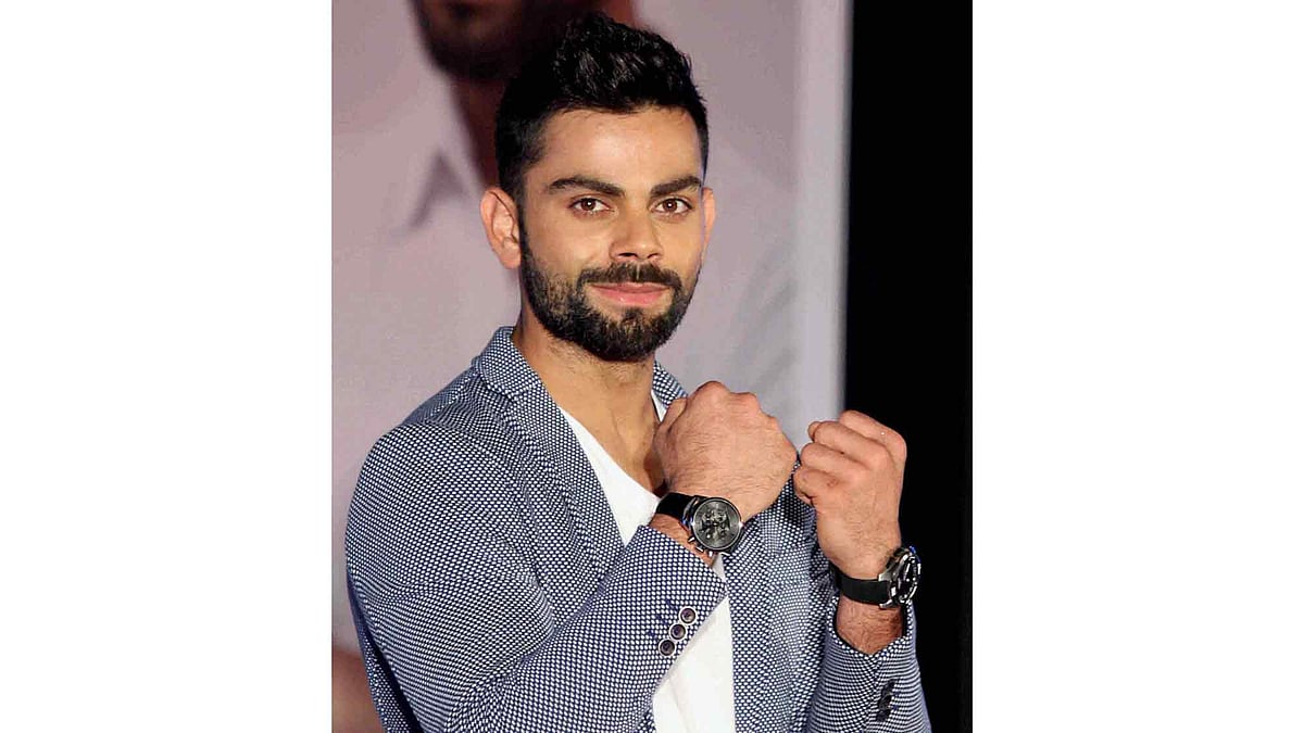 Virat Kohli signed on to become a brand ambassador on a luxury watch company. (Photo: PTI)