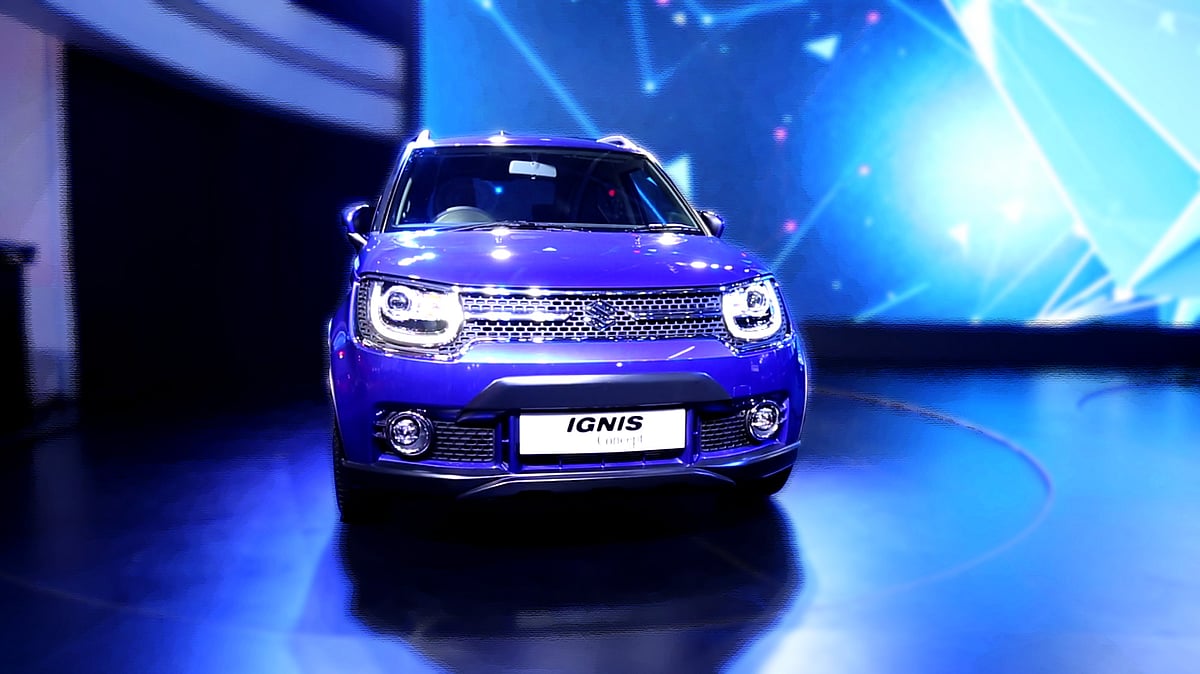 Maruti Suzuki Ignis Concept at 2016 Delhi Auto Expo. (Photo: <b>The Quint</b>)