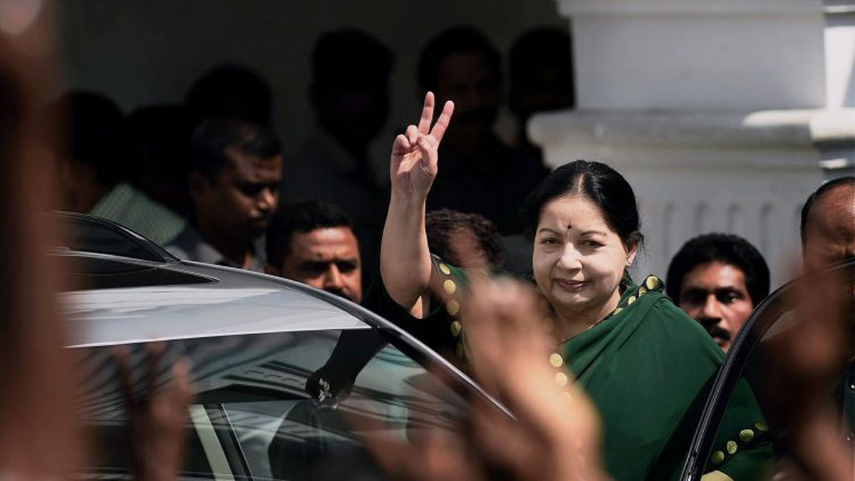 Late Tamil Nadu Chief Minister J Jayalalithaa. &nbsp;