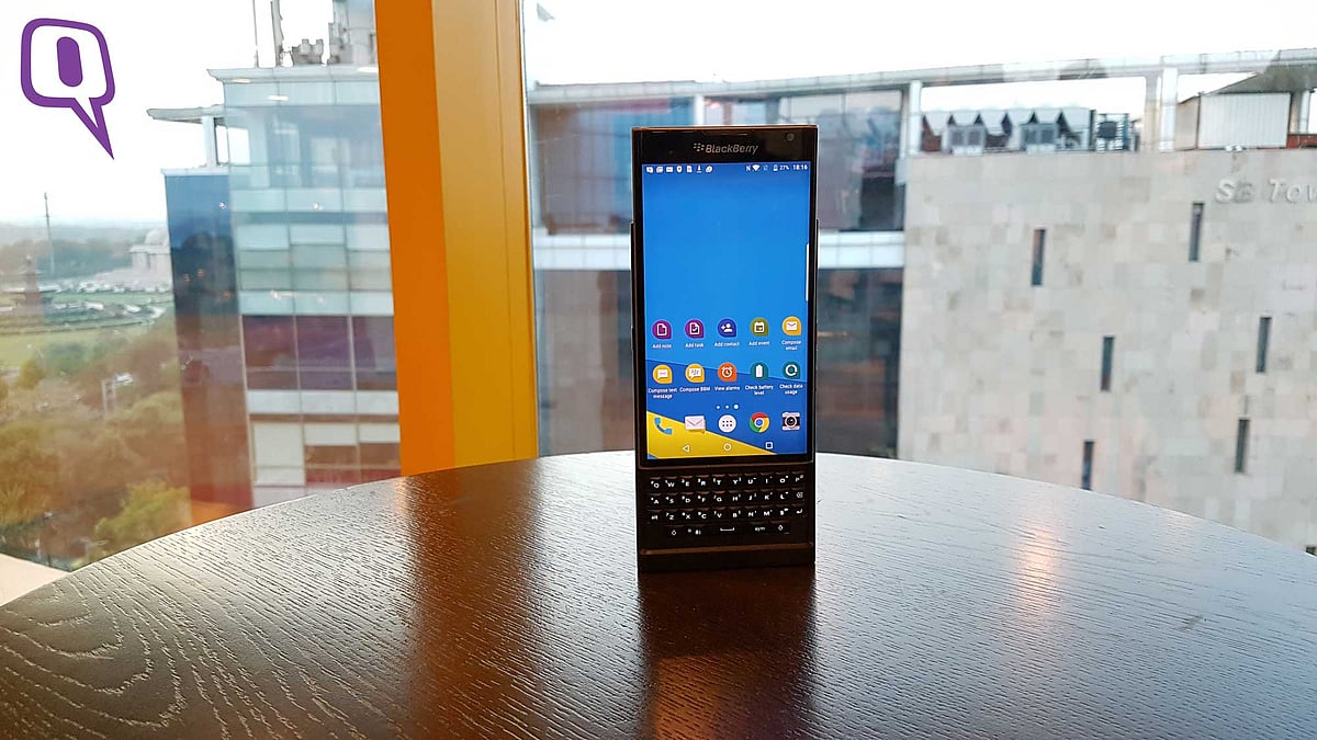 BlackBerry Priv. (Photo: <b>The Quint</b>)