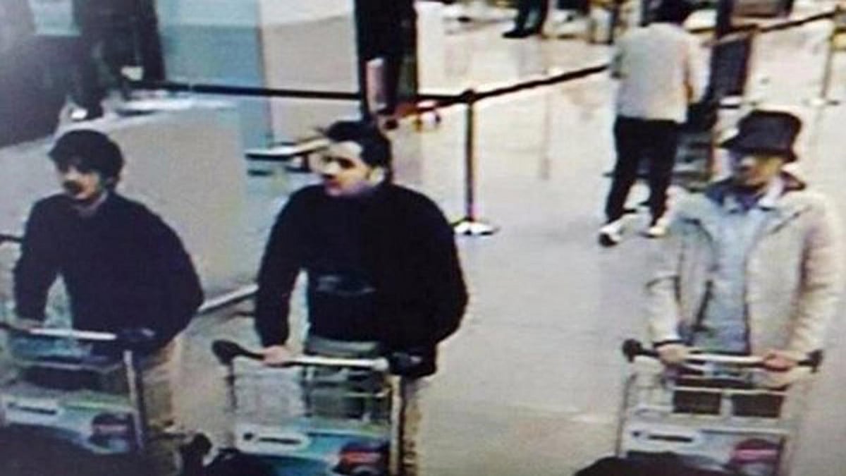 The white jacket man is the sole suspect alive in connection with the Brussels attack. (Photo: AP)