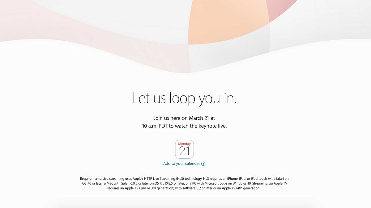 Apple’s next event is happening on March 21st, are you ready for the new goodies from them? (Photo: Apple)