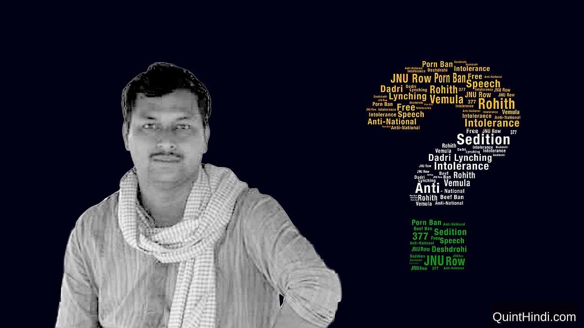 Girindra Nath Jha wants his old Bharat back. (Photo: <b>The Quint</b>)