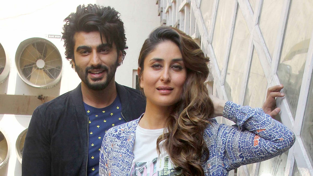 Arjun Kapoor and Kareena Kapoor Khan at the promotions of <i>Ki &amp; Ka </i>in Mumbai (Photo: Yogen Shah) 