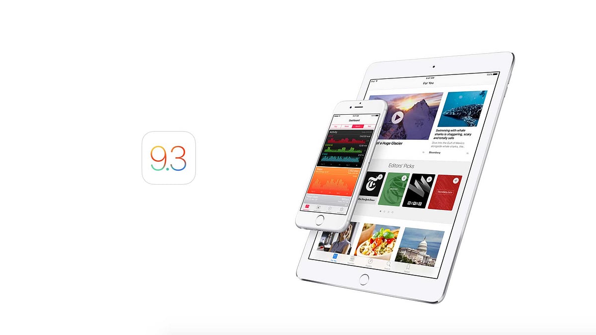 Apple’s new update iOS 9.3 is here and we get you what’s new on it. (Photo: Apple)