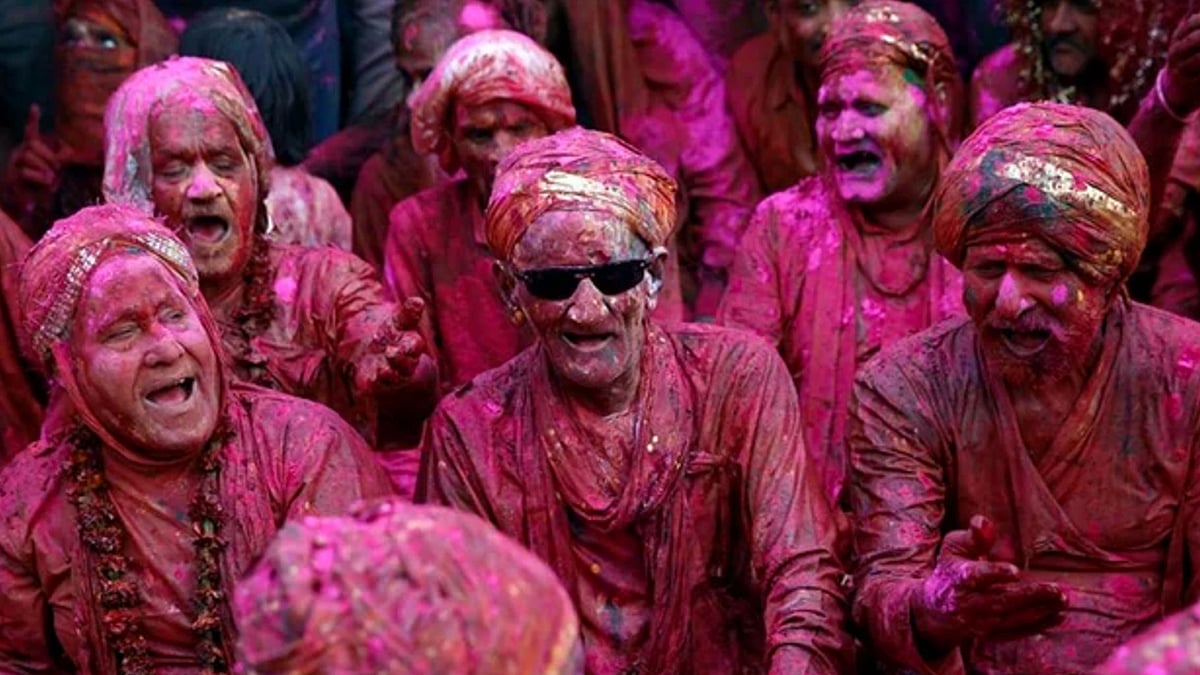 Lathmaar Holi celebration in March 2015. (Photo: Reuters)