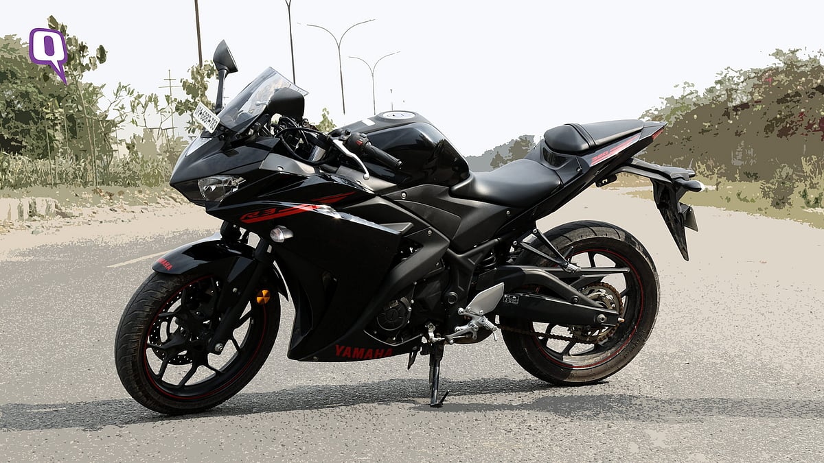Yamaha R3. (Photo: Siddhartha Safaya/<b>The Quint</b>)