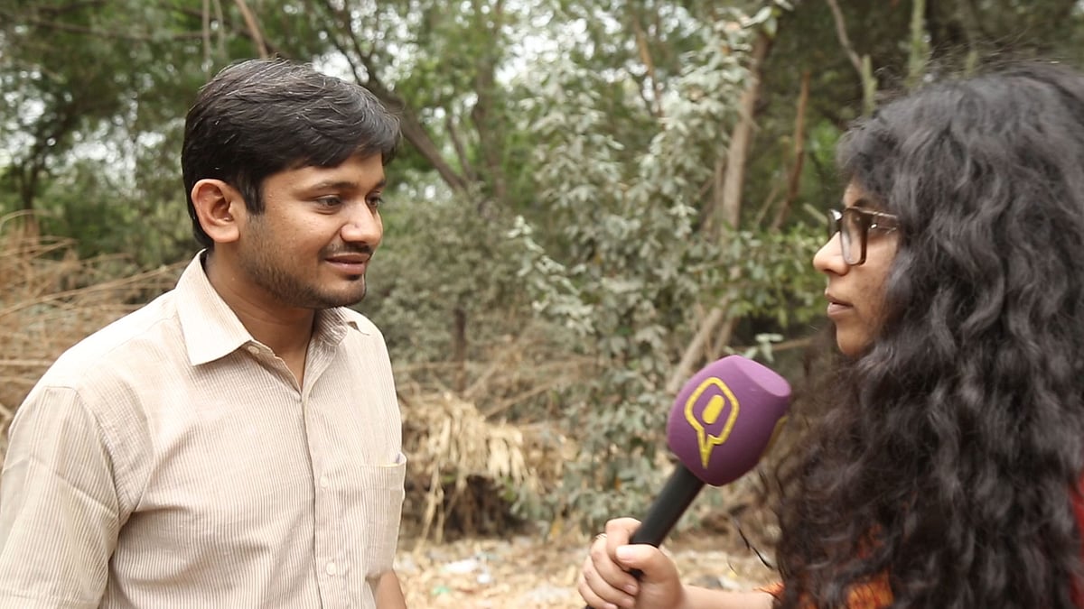 When Taruni Kumar met Kanhaiya Kumar. (Photo: <b>The Quint</b>)
