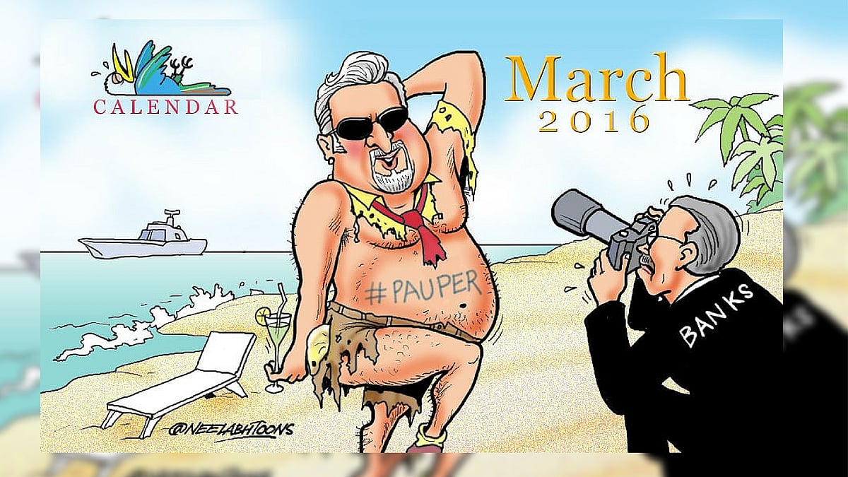The liquor baron is the butt of numerous barbs on Twitter. (Photo: Twitter/<a href="https://twitter.com/NeelabhToons?ref_src=twsrc%5Egoogle%7Ctwcamp%5Eserp%7Ctwgr%5Eauthor">Neelabh Banerjee</a>)