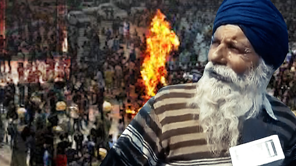 An eyewitness of the Jat agitation in Murthal, Niranjan Singh. (Photo: <b>The Quint</b>)