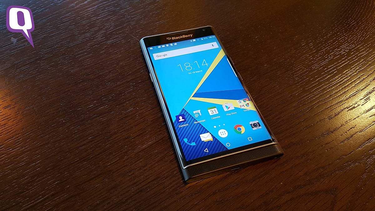 BlackBerry Priv. (Photo: <b>The Quint</b>)