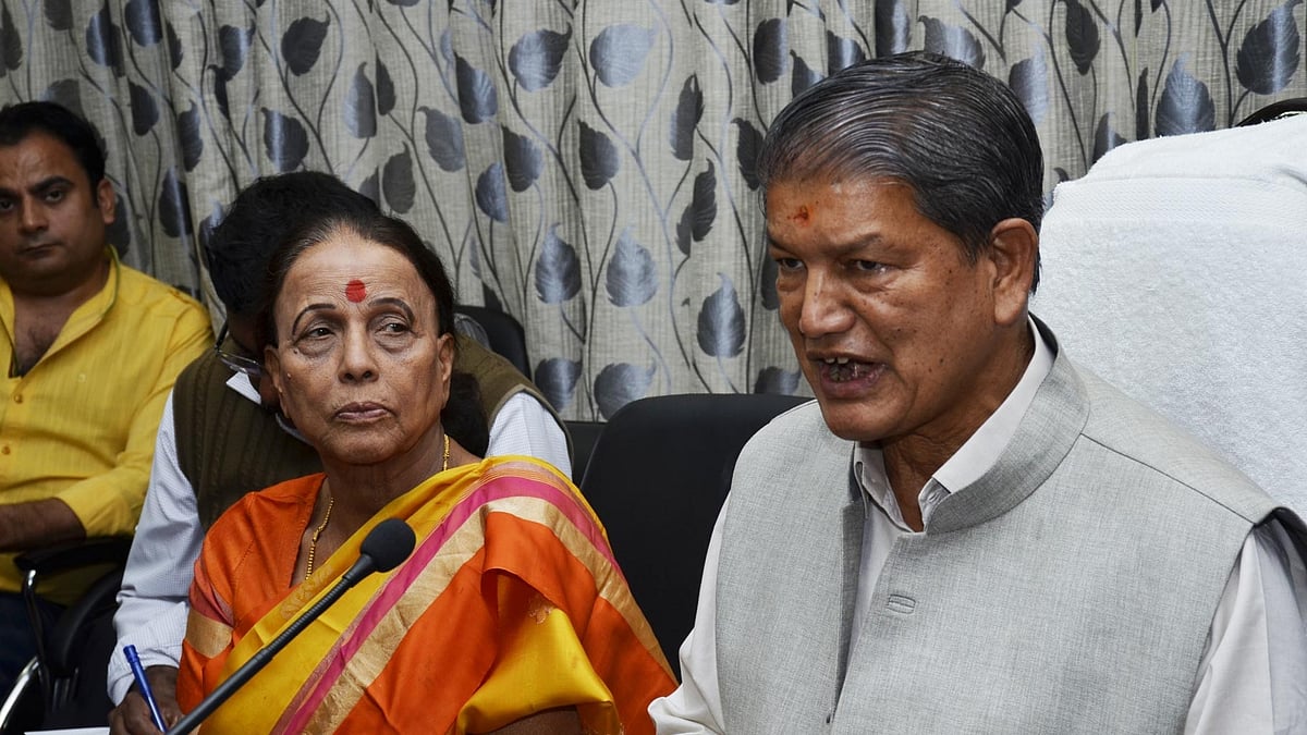 Harish Rawat, Uttarakhand Chief Minister at a press conference. (Photo: IANS)