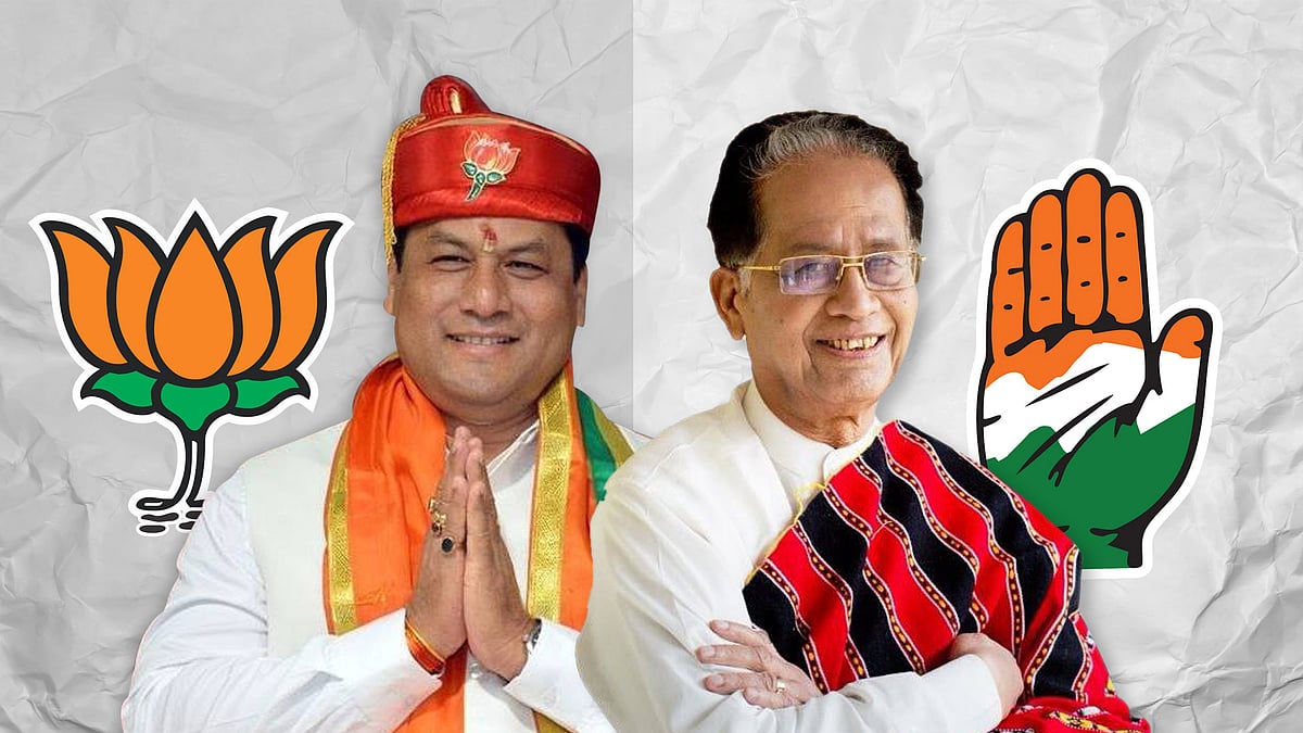 The Sonowal versus Gogoi battle in Assam is a do-or-die for the BJP & the Congress. (Photo: <b>The Quint</b>)