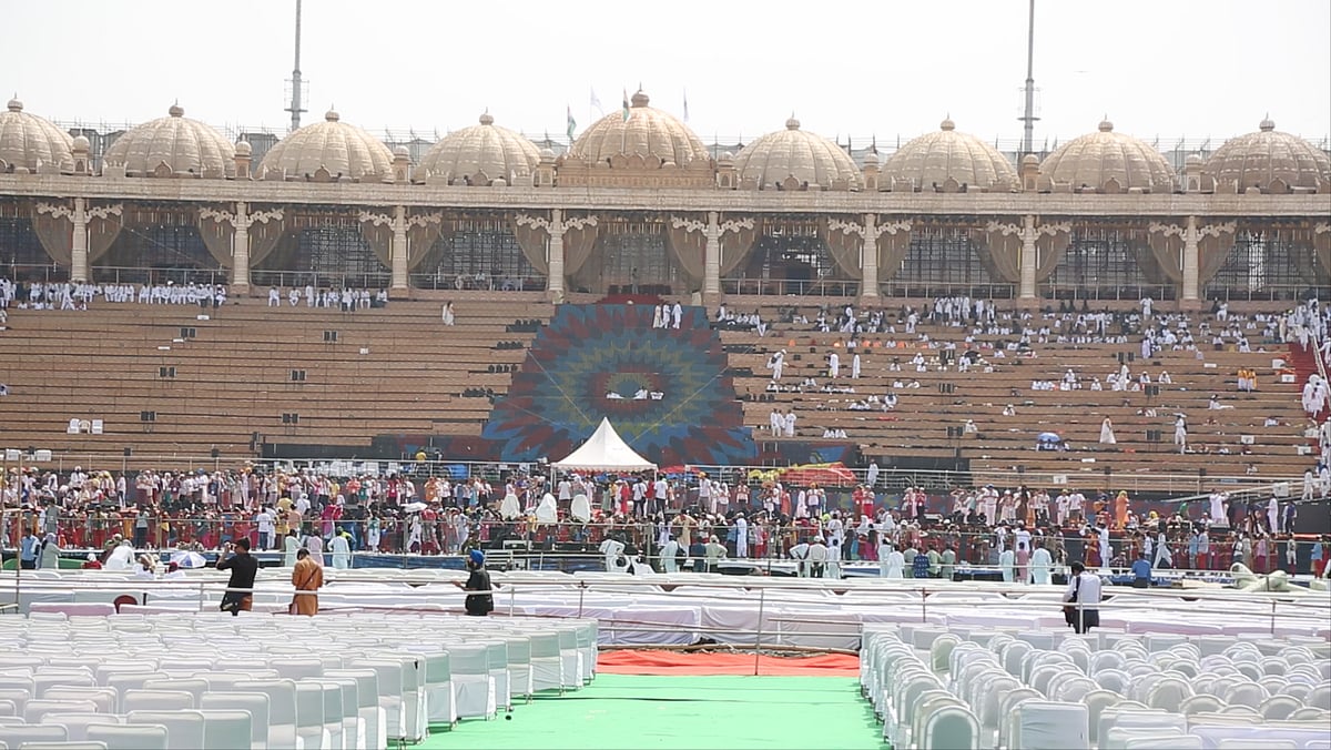 The launch of the Art of Living Foundation’s World Culture Festival. (Photo: <b>The Quint</b>)
