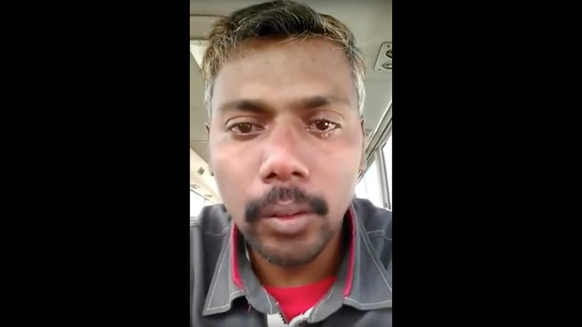 Abdul Sattar Makandar posted a video on YouTube, urging Kundan Srivastava, an activist, to bring him back to India. (Photo courtesy: YouTube Screenshot)