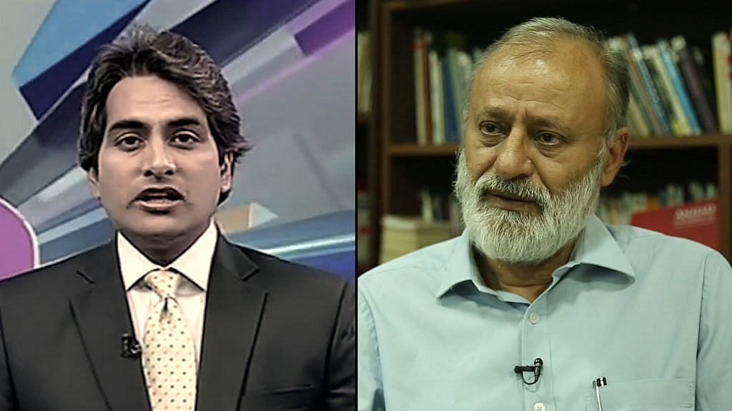 

Zee News targeted Gauhar Raza unpardonably, using language that violates the rules of responsible journalism. (Photo: Treated by <b>The Quint</b>)