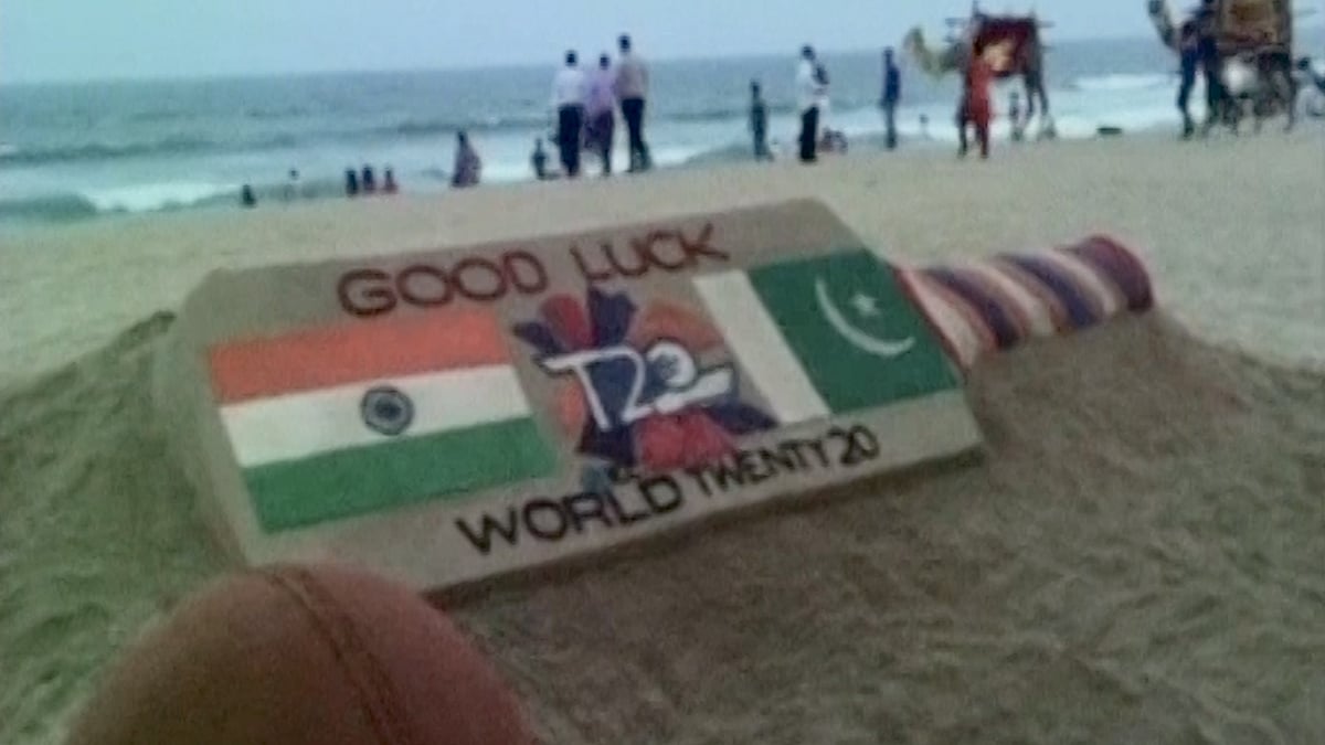 Sand art in Puri. (Photo: ANI screengrab)