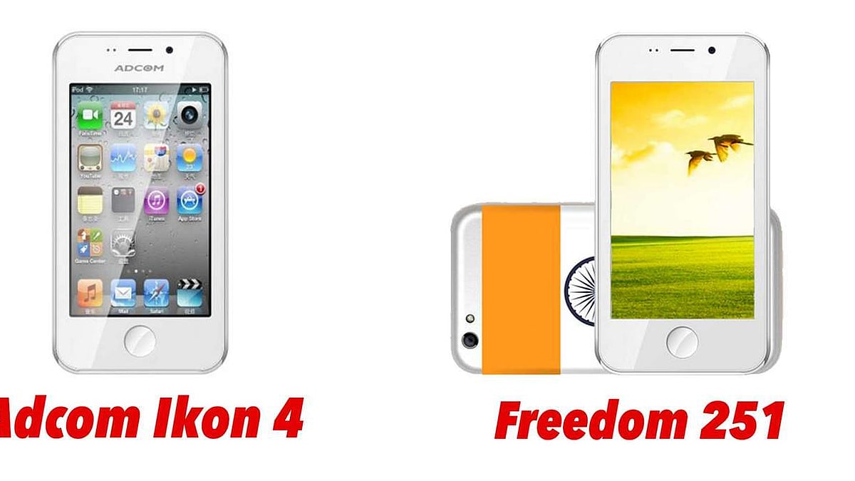 Adcom Ikon 4 and Freedom 251 by Ringing Bells are the same. (Photo: <b>The Quint</b>)