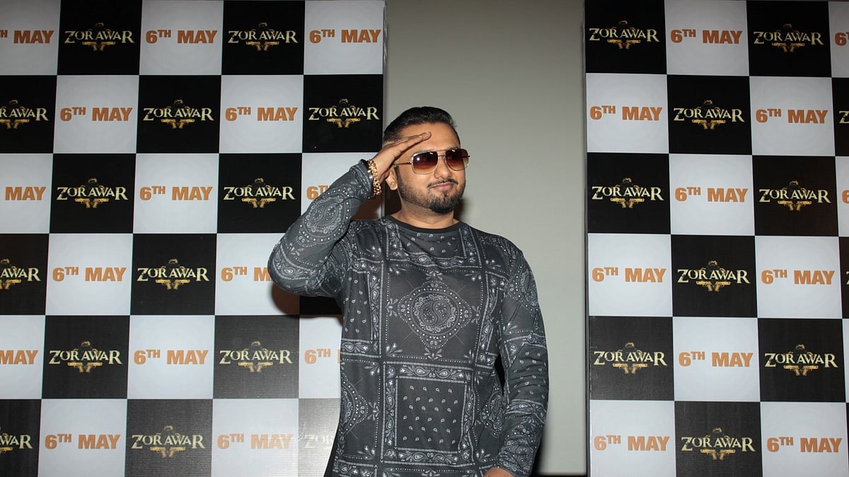 Singer Yo Yo Honey Singh during the trailer launch of the Punjabi film Zorawar, in Mumbai on 10 March  2016. (Photo: IANS)