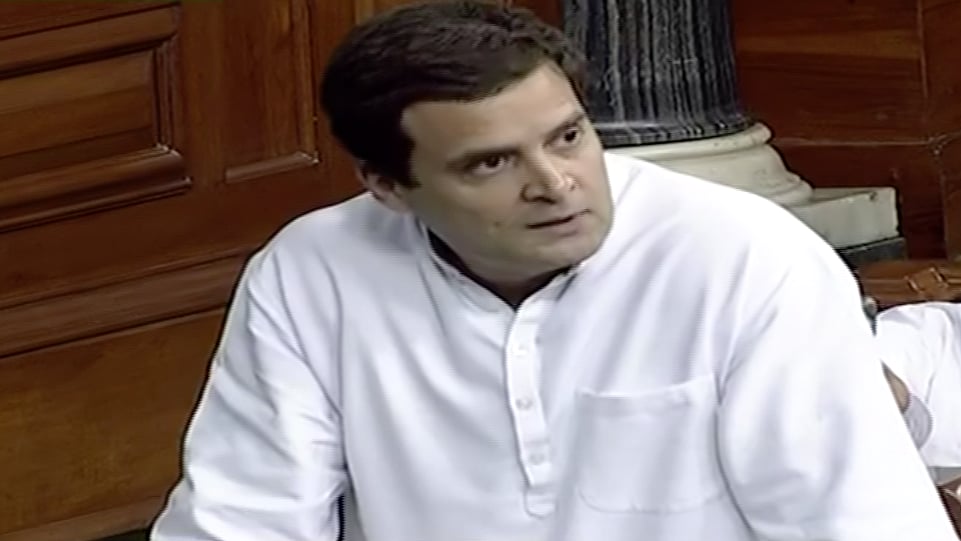 Congress Vice-president Rahul Gandhi. (Photo: ANI screengrab)